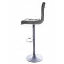 Стул барный SIGNAL C105 Velvet Bluvel 14 серый/черный